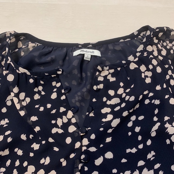 Madewell ruffle-sleeve memento top - Picture 8 of 9